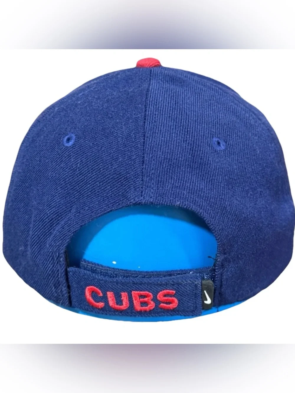 Nike Chicago Cubs MLB Baseball Hat Adjustable Strapback Blue Royal Red C Logo